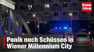 Panik nach Schüssen in Wiener Millennium City  kronetv NEWS [upl. by Oilla305]