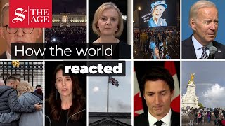 How the world reacted to news of the death of Queen Elizabeth II [upl. by Arfihs393]