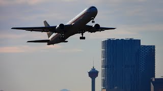 SPECTACULAR Morning Action at Calgary YYC With Epic City and Mountain Backdrop [upl. by Notnirb238]