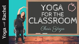 Easy Beginners Yoga Class with a Chair ♥ All Ages amp Levels 20 Minute Stretch Class How To At Home [upl. by Voltz]