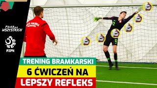 6 ĆWICZEŃ NA REFLEKS BRAMKARZA ft Sebastian Przyrowski ✋⚽🤚 [upl. by Jochebed400]