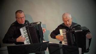 Bach Invention  13  Classical accordion music  fisarmonica Akkordeon Duo Acordeon instrumental [upl. by Bremen713]