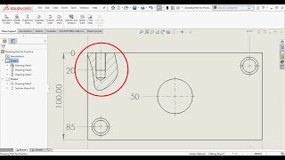 How to Make Partial Section of a view in SolidWorks Drawings [upl. by Eidson]