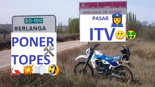 Cómo pasar ITV a moto CICLOMOTOR y PONER TOPES 45 Kmh máximo [upl. by Lasko]