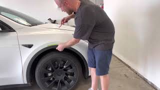 Tesla Model Y Plastic Trim Removal Video 1 Tesla Disassembly [upl. by Murdocca548]