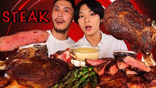 ASMR A5 WAGYU  TOMAHAWK STEAK  BEEF STRIP0LOIN  CHEESE SAUCE 🧀 FT 霍哥 Jeffrey Fok  MAR ASMR [upl. by Ornie]