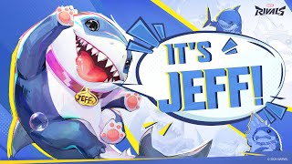 Marvel Rivals  Character Reveal Teaser  Jeff the Land Shark FourLegged Friend [upl. by Neeleuqcaj636]