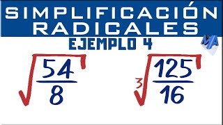 Simplificación de expresiones con radicales  Ejemplo 4 [upl. by Linetta]