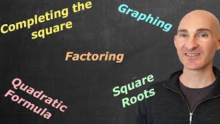 Solving Quadratic Equations 5 Methods [upl. by Arahs]