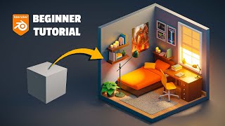 Isometric 3D Room in Blender  Beginner Tutorial [upl. by Corotto396]