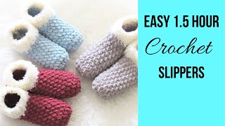 15 Hour Crochet Slippers for BeginnersSo squishy [upl. by Ettenajna]