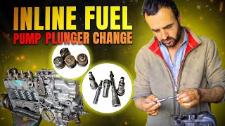 how to inline diesel pump fully work  Toyota coaster 13b engine fuel pump work [upl. by Nonnek]