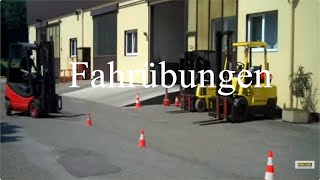 Ausbildung für Gabelstaplerfahrer  Fahrübungen [upl. by Yevrah]