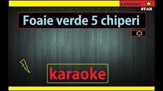 karaoke Foaie verde 5 CHIPERI [upl. by Peacock539]