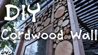 DIY CordwoodFirewood Wall [upl. by Lundeen]