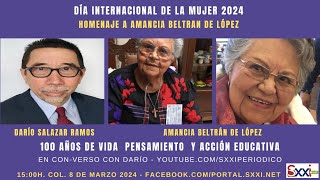 DÍA INTERNACIONAL DE LA MUJER 2024 HOMENAJE A AMANCIA BELTRÁN DE LÓPEZ [upl. by Ttihw]