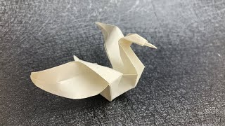 How to make a beautiful origami Swan [upl. by Enrobyalc353]