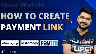 How to Create Payment Link  Take payment through Razorpay Instamojo and Paytm link  2020 [upl. by Ellga]