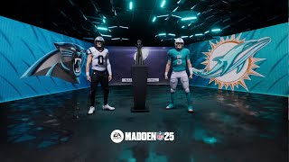 Madden NFL 25  Dolphins vs Panthers Super Bowl LXXIV Franchise mode [upl. by Adnal]