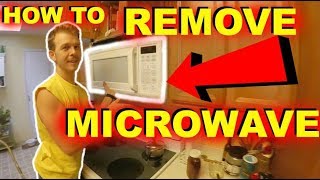 How To Remove Over Range Microwave Jonny DIY [upl. by Brant]