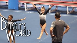 Blakelys Second Gymnastics Meet after Broken Leg  Blakely [upl. by Aenyl]