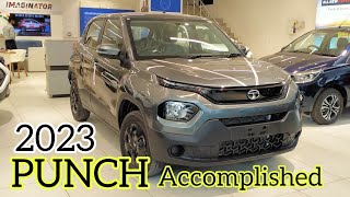 Tata Punch Accomplished 2023 New Update🔥 Features Price interior Exterior Full Review ❣️ Punch [upl. by Sivrep632]