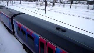 First Transpennine Express Class 185108 at Heaton Depot [upl. by Botnick]