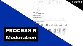 Moderation with PROCESS for R Model 1 [upl. by Madancy814]