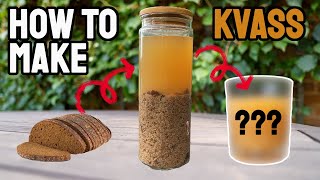 How to make Authentic Russian Kvass Only 3 Ingredients [upl. by Ahsilram]