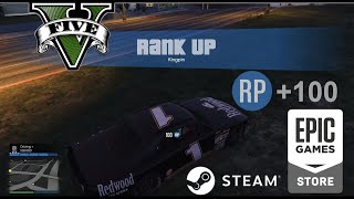 GTA 5 RP Hack  Quick level Up 1100  2020  Cheat Engine  Epic Games  Steam [upl. by Noryv]