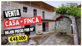 42 VENTA CASA €48 MIL  MEJOR PRECIO POR M² PADERNE DE ALLARIZ  OURENSE  ESPAÑA [upl. by Aldarcie]