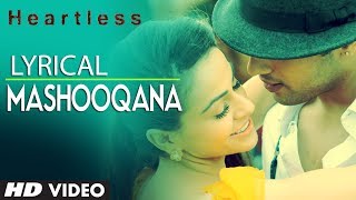 Heartless Mashooqana Lyric Video  Adhyayan Suman Ariana Ayam [upl. by Gweneth]