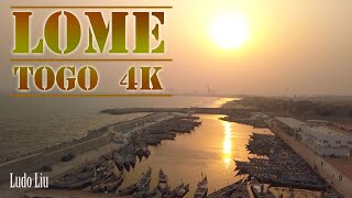 THIS is LOME  TOGO  4k ultra hd drone video 2020 [upl. by Namyl]