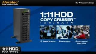 Aleratec 111 HDD Copy Cruiser IDESATA  11 HDD Duplicator and 12 HDD Sanitizer  Part  350124 [upl. by Ecirted49]