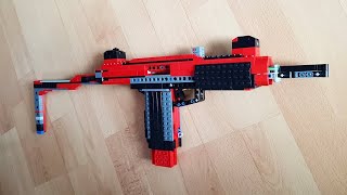 LEGO Uzi SMG Working  Tutorial [upl. by Filiano]