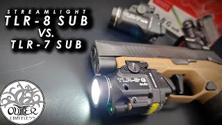 Streamlight TLR8 Sub vs TLR7 Sub  A SideBySide Comparison [upl. by Kelcey]