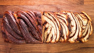 How to Make Nutella Babka  Delicious Chocolate Swirl Bread Recipe [upl. by Sirovat]