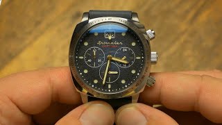 Spinnaker Hull Chronograph  Mecaquartz Panerai homage [upl. by Natala616]