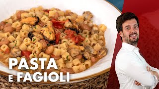 Pasta e fagioli con cozze e vongole CUCINA STELLATA [upl. by Atwood]