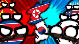 Korean War  Countryballs [upl. by Elleinahc]