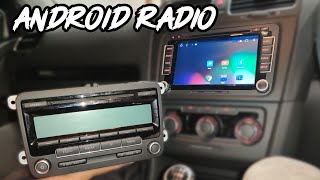 Android Head Unit Install VW Golf Mk6 Similar for MK5 Polo MK1 Tiguan MK3 Scirocco and more [upl. by Odnamra]