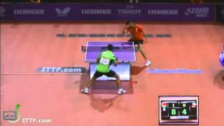 WTTC 2013 Highlights Vladimir Samsonov vs AlHasan Ibrahem Round 1 [upl. by Yenittirb889]