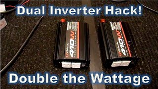 Parallel Inverters  Double the Power Hack Part1 [upl. by Akimihs13]