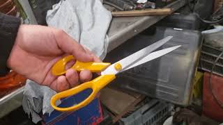 How to sharpen Fiskars Scissors [upl. by Nnaycnan709]