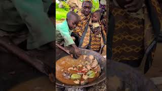 Hadzabe tribe women eating lunch hadzabetribe africa africantribe culture bushman [upl. by Ear]