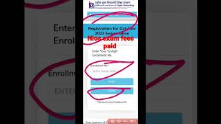 nios exam fees October 2022  Exam form October 2022  how to pay examination fees nios  nios 2022 [upl. by Carling]