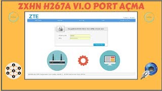 Modemde Port Açma  ZXHN H267A V10 2018 [upl. by Combe404]