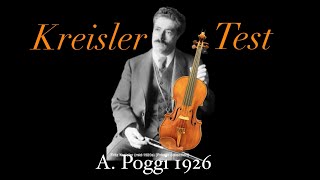 A POGGI 1926 Kreisler Violin Test [upl. by Lobel]