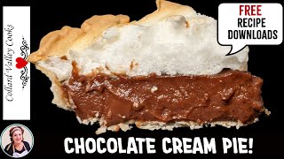 Grannys Old Fashioned Chocolate Cream Pie  CVCs Holiday Baking [upl. by Toback]