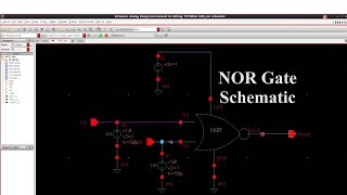 Cadence Virtuoso NOR Gate Schematic Design  Part1 [upl. by Ahsauqram]